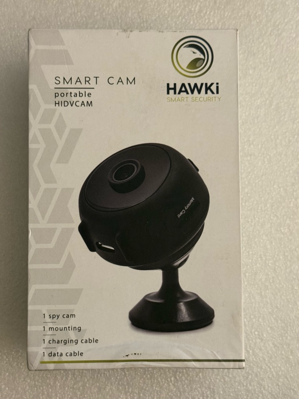 Hawki Smart Security 1080P HD Mini Spy Cam Portable WiFi HIDVCAM Wireless (NIB)